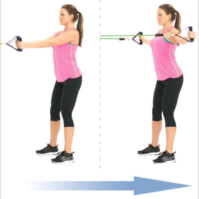 chest workouts with resistance bands
