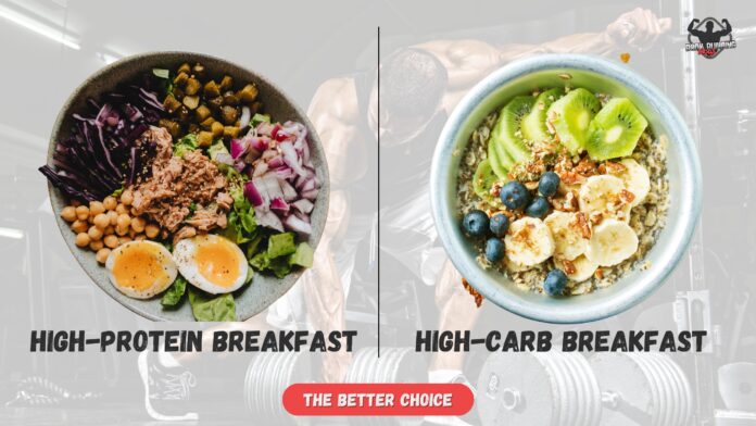 High-Protein Breakfast High-carb Breakfast The Better Choice
