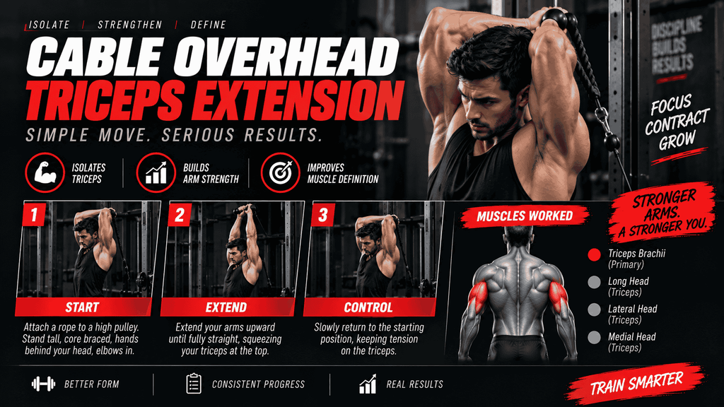 Cable Overhead Triceps Extension
