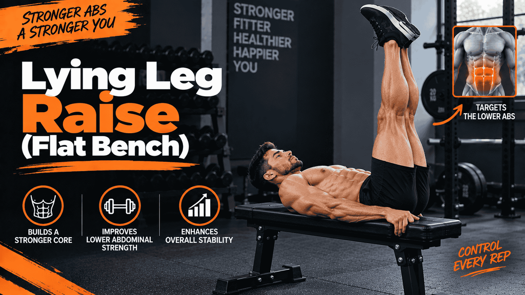 Lying Leg Raise (Flat Bench)