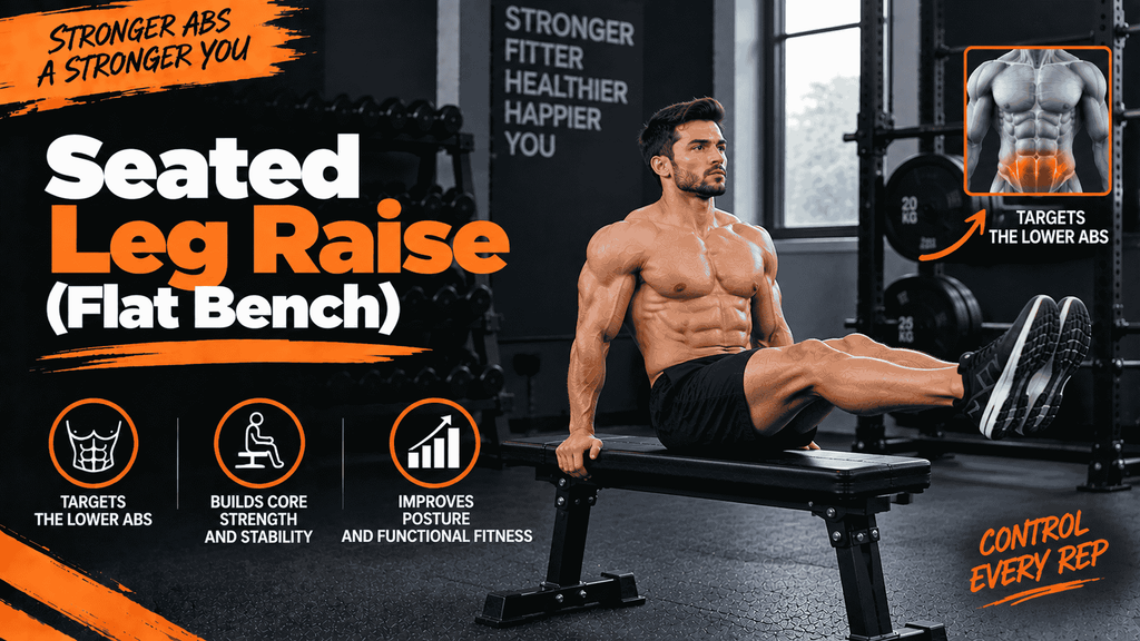 Seated Leg Raise (Flat Bench