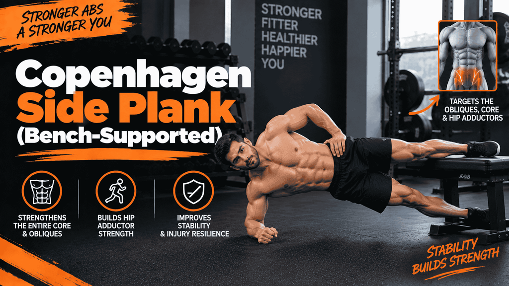 Copenhagen Side Plank (Bench-Supported)