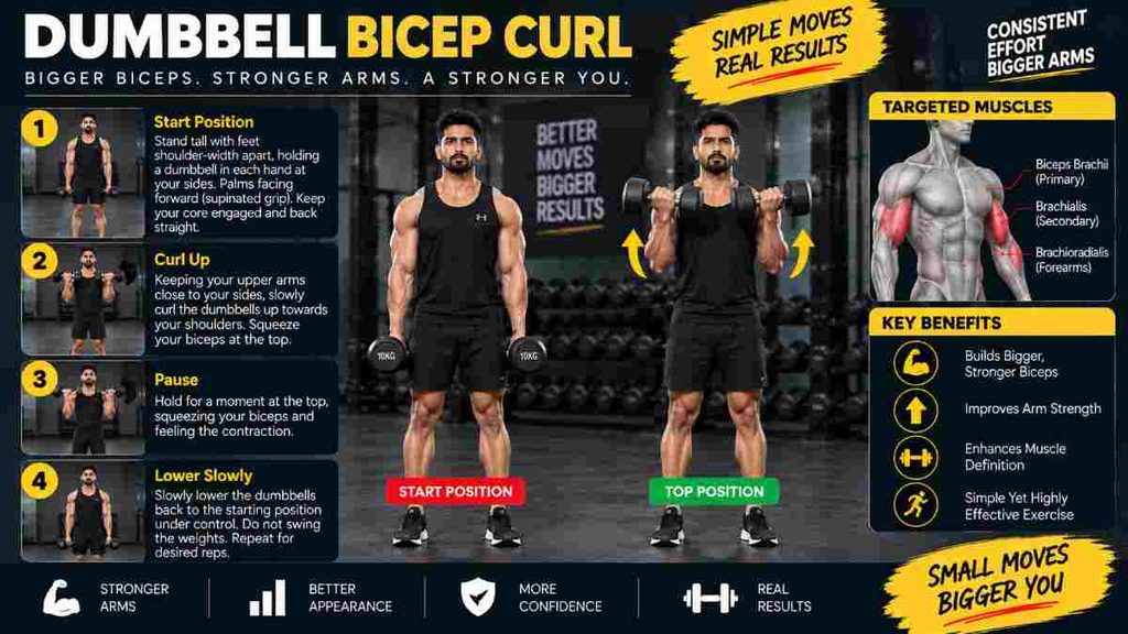  Dumbbell Bicep Curl
